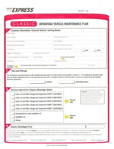 Classic Advantage Forms